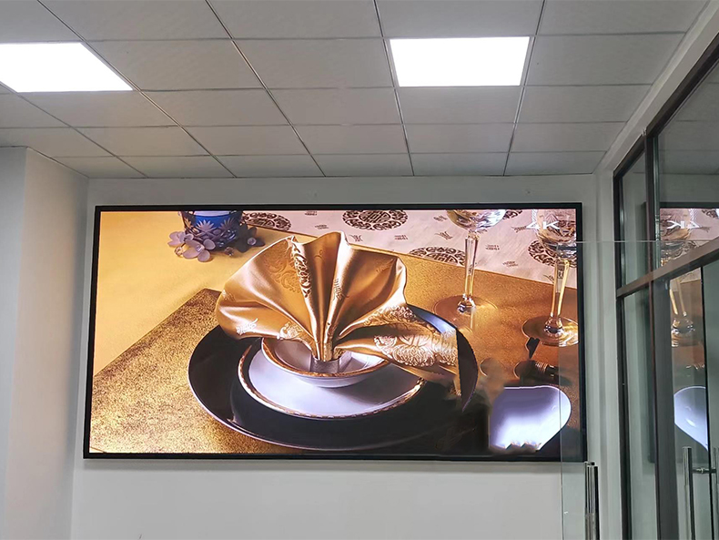 愛尚軟裝安裝室內(nèi)全彩led顯示屏
